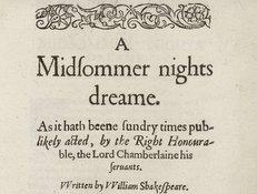 A Midsummer Night's Dream, first edition