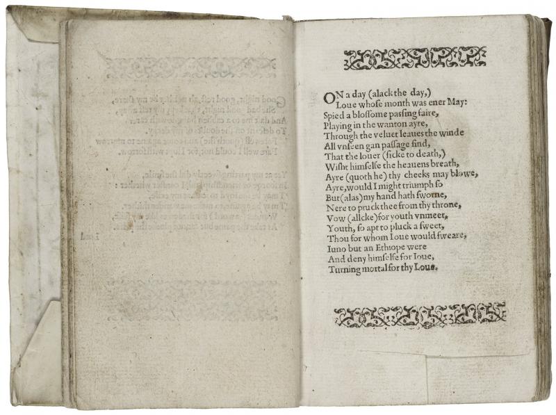 The Passionate Pilgrim, first edition | Shakespeare Documented