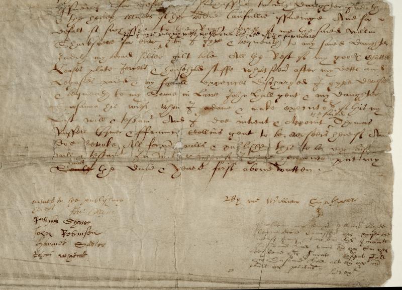 William Shakespeare's last will and testament: original copy including  three signatures | Shakespeare Documented