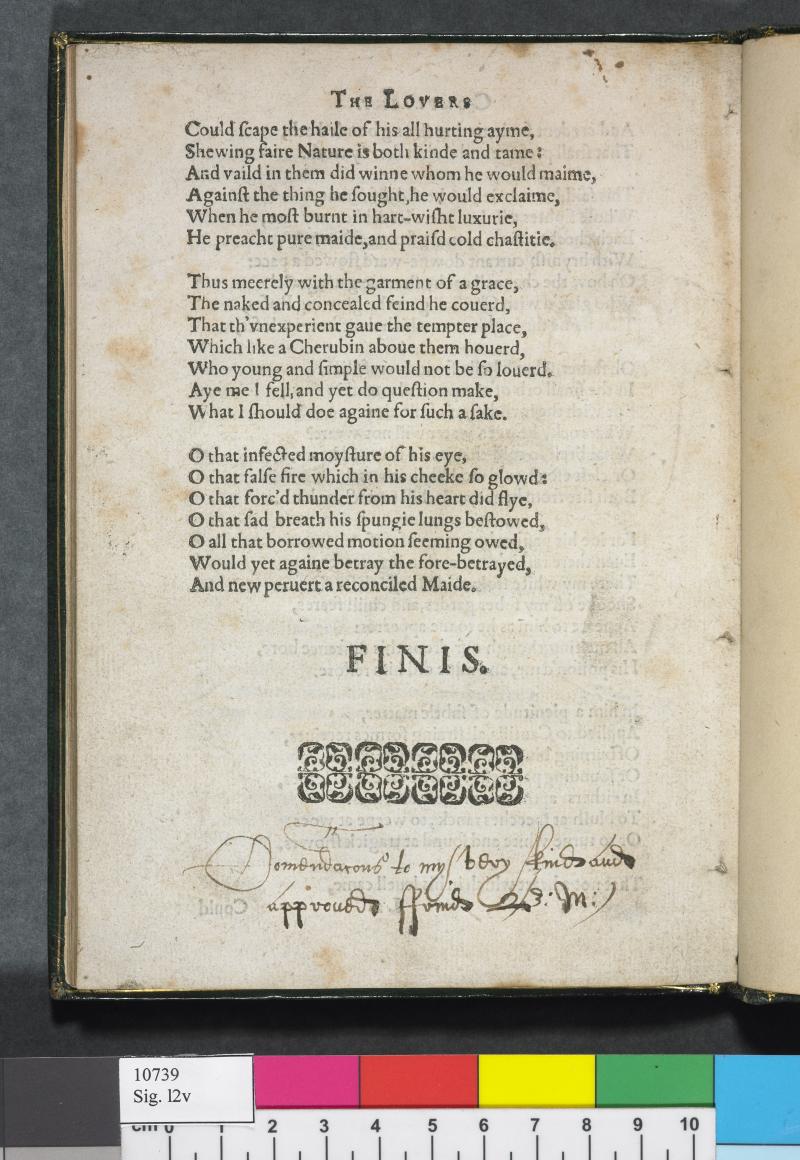 Sonnets, First Edition | Shakespeare Documented